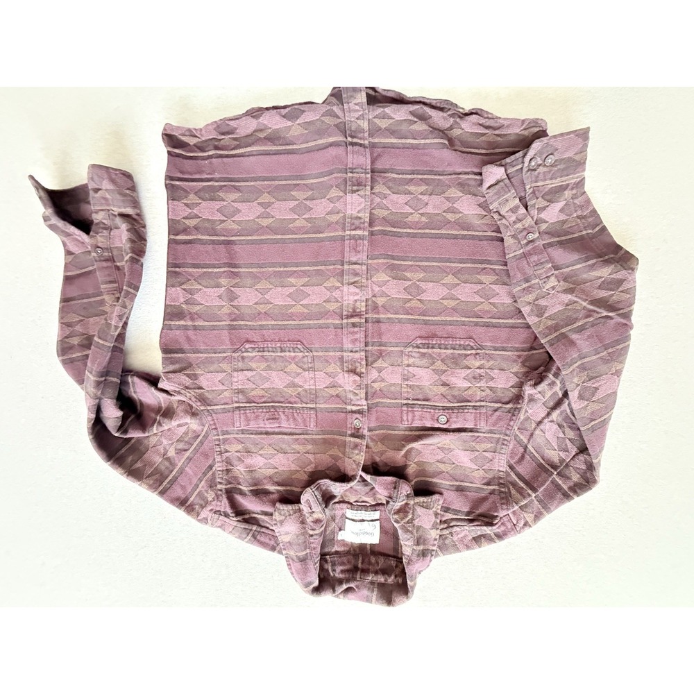 Good Fellow Men's Large Burgundy Flannel